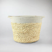 Woven Plant Basket  - Natural Boho Texture